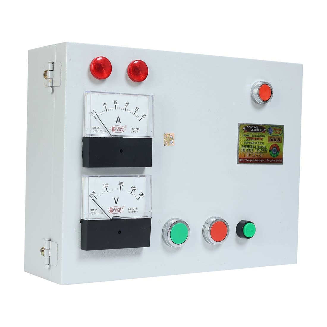 POWER GOLD — Control Panel with Meters · Ready-Wired